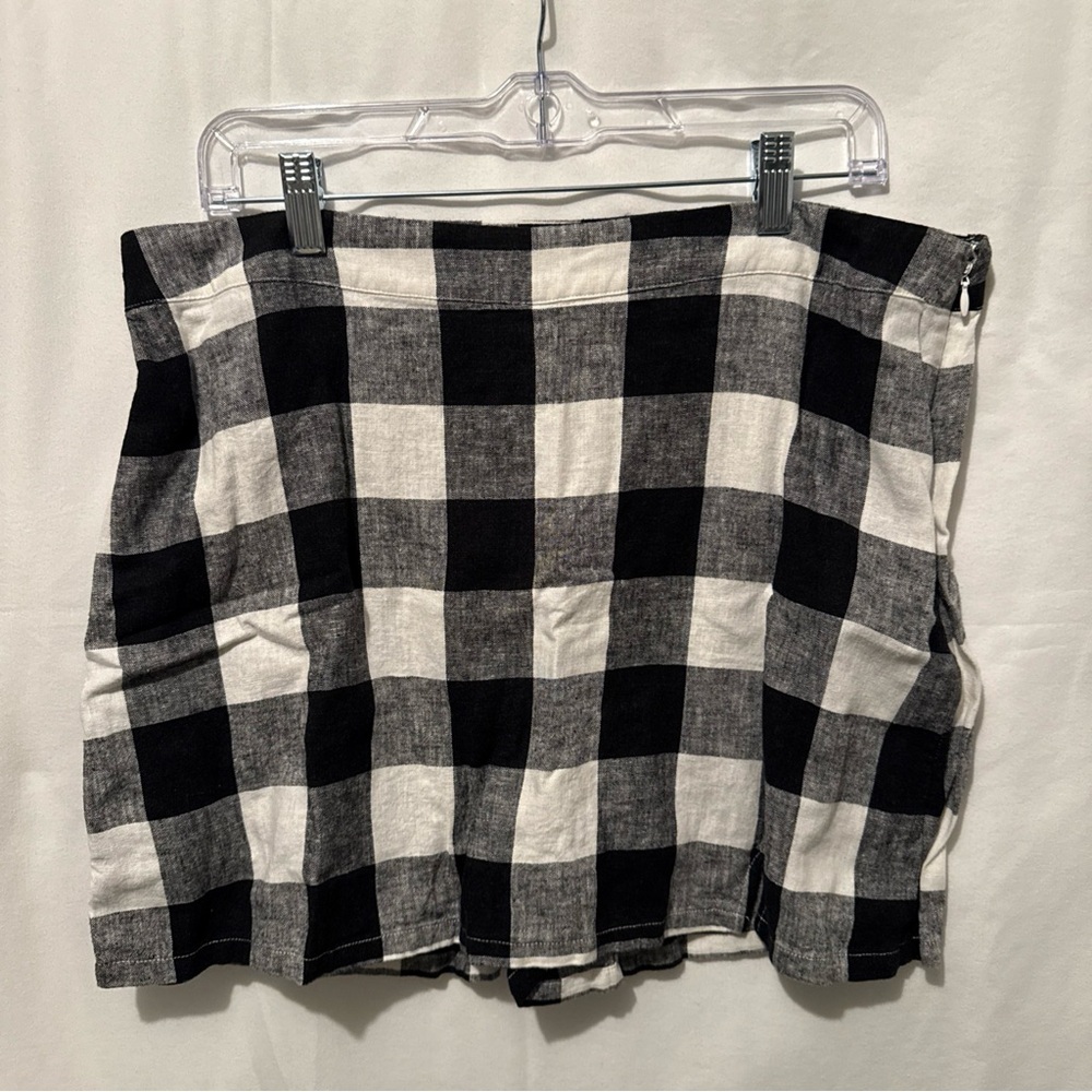 a new day Monochrome Plaid Skort, Size 14